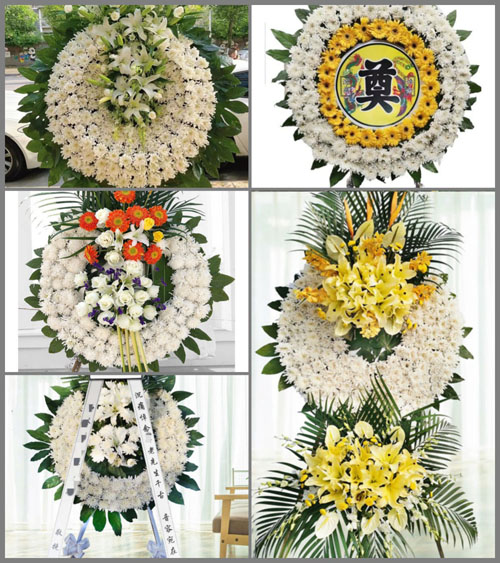 广东肇庆市高要区蚬岗镇富金村花圈速递